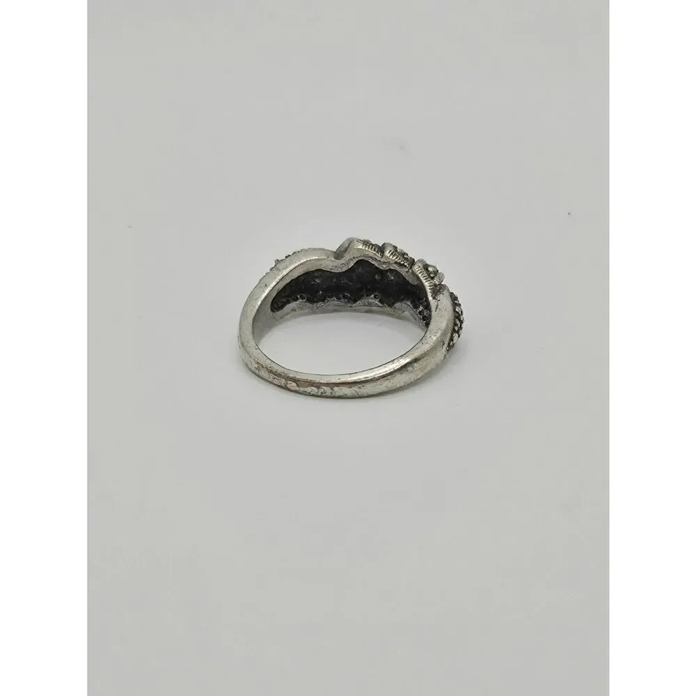 Vintage Silver Marcasite Shrimp Ring